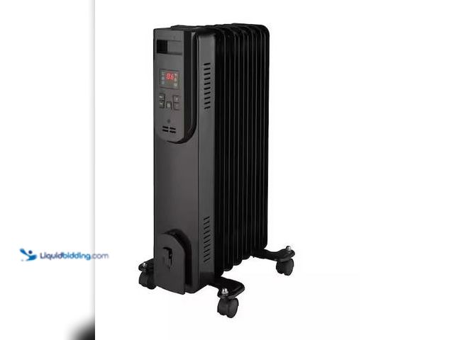 Lot 49-5490050 - Konwin
1500-Watt Black Indoor Electric Oil-Filled Radiator Convection Radiant Space Heater with Rem...
