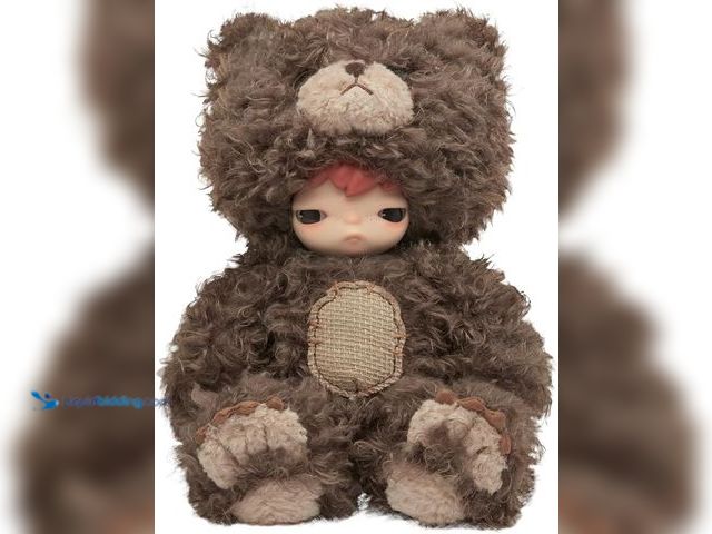 Lot 49-5463599 - POP MART Hirono Bear Vinyl Plush Doll, 14.96 inches Height, Collectible Toy, Gift for Boys and Girls...