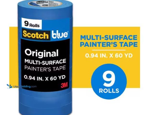 Lot 49-1627025 - 3M ScotchBlue 0.94 In. x 60 Yds. Original Multi-Surface Painter's Tape (9 Rolls) Model # 2090-24AP9,...