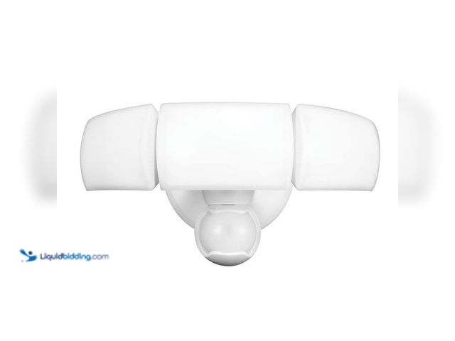 Lot 49-5406371 - Defiant MaxDetect 240° White Motion Sensor Wired Outdoor 3-Head LED Security Flood Light 3000 Lumens...