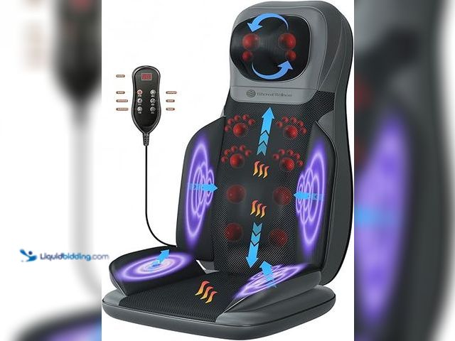 Lot 49-5479099 - Ethereal Wellness Shiatsu Massage Chair with Heat, Full Back Shiatsu & Rolling, Comfortable Massage ...