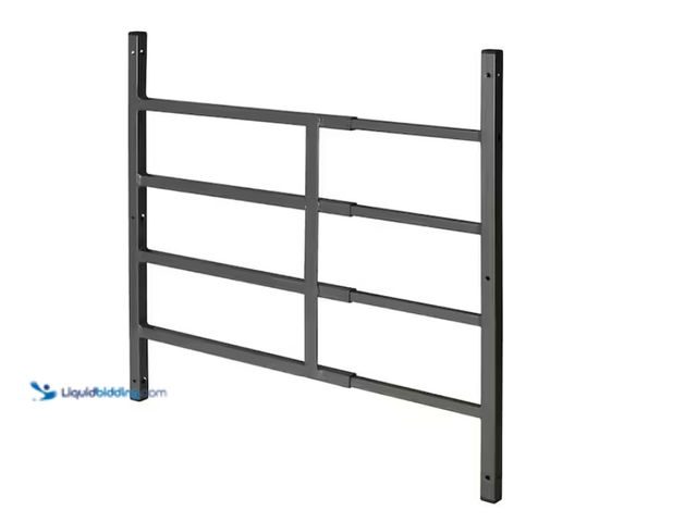Lot 49-1622813 - Segal 14"-22"W x 21"H Carbon Steel Fixed 4-Bar Window Guard, Black, Model # S 4762, Unused.     REF#...