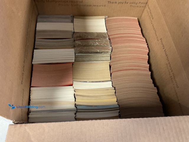Lot 49-1505195 - COLLECTIBLE LARGE BOX FULL OF 2000+ SPORT CARDS FROM VARIOUS YEARS AND TYPES LOADED WITH STARS AND H...