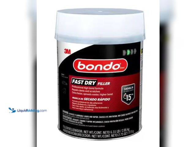 Lot 49-1549436 - (2x) Bondo 6.31 lb. Fast Dry Filler, Model # FD-GAL-ES, Unused, 1 can is dented, 2 Cans in lot.  Ref...
