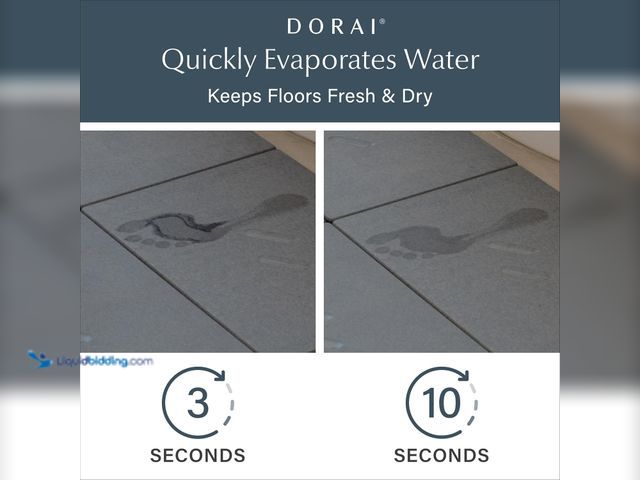 Lot 49-3528326 - Lot of 2. Dorai Home Stone Bath Mat for Bathroom – Large, Quick-Drying, Non-Slip Surface, Customizab...