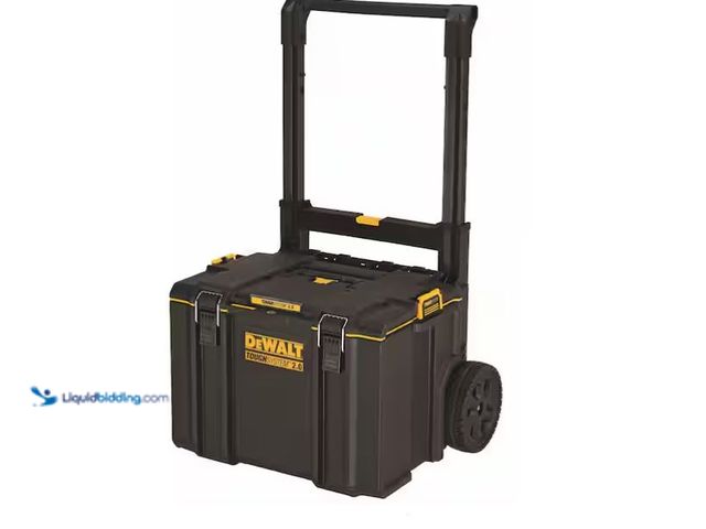 Lot 49-3600352 - DEWALT TOUGHSYSTEM 2.0 24 in. W Modular Tool Box Model # DWST08450, Unused, 1 Wheel Not Attached and...