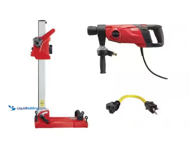 Lot 49-1627584 - Hilti 120-Volt DD 150-U BI 3-Speed Diamond Coring Rig Kit with Motor, Drill Stand Model # 3679403, (...