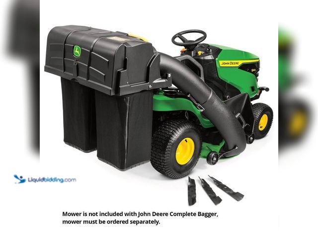 Lot 49-5543565 - John Deere
48 in. Twin Bagger for 100 Series Tractors. Model # BUC10286. Unused