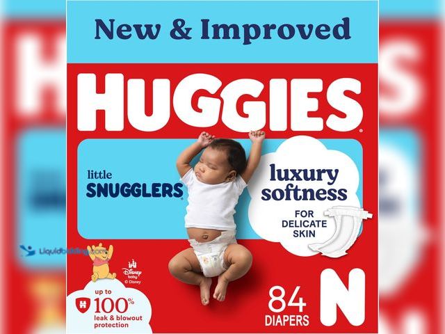 Lot 49-5544289 - Huggies Size Newborn Diapers, Little Snugglers Baby Diapers, Size Newborn (up to 10 lbs), 84 Count, ...