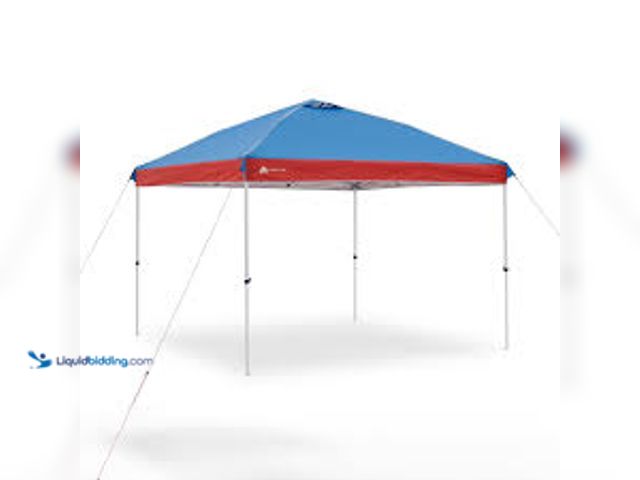 Lot 49-5553135 - Ozark Trail 31127 10'x10' Instant Pop Up Canopy Tent, Simple Push Setup, MODEL:840333403419 USED. DI...