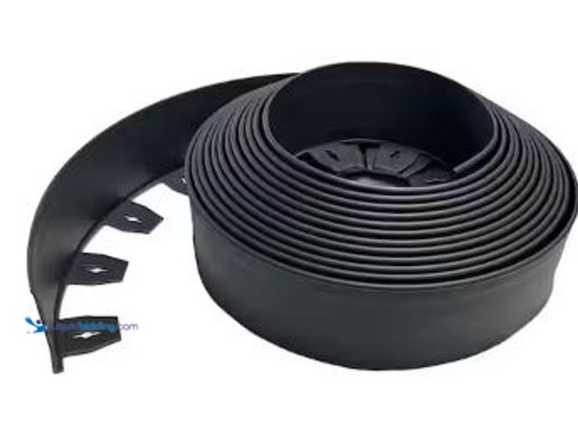 Lot 49-5436730 - Qty 2. Vigoro 20 ft. L x 2.5 in. W x 4 in. H High Wall Black Plastic No-Dig Landscape Edging. Model ...