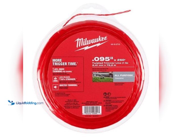 Lot 49-5552745 - Milwaukee .095 in. x 250 Ft. Trimmer Line. SKU# 49-16-2713. Unused