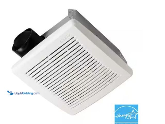 Lot 49-5514555 - Broan-NuTone
50 CFM Ceiling Bathroom Exhaust Fan with No‑Cut Installation, Quiet Operation Internet...