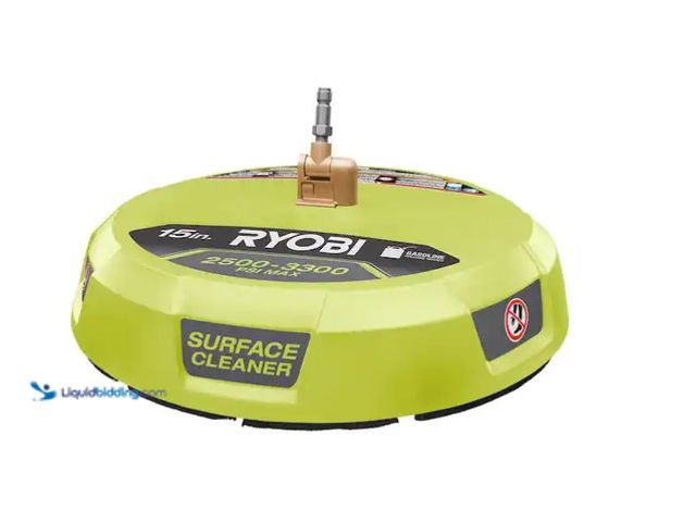 Lot 49-1575582 - RYOBI 15 in. 3300 PSI Surface Cleaner for Gas Pressure Washer, Model # RY31SC01, Slightly used  Ref#...