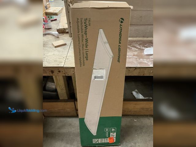 Lot 49-3563953 - Lithonia Lighting Contractor Select TRUW Adjustable Lumen Integrated LED White Wraparound Light Fixt...