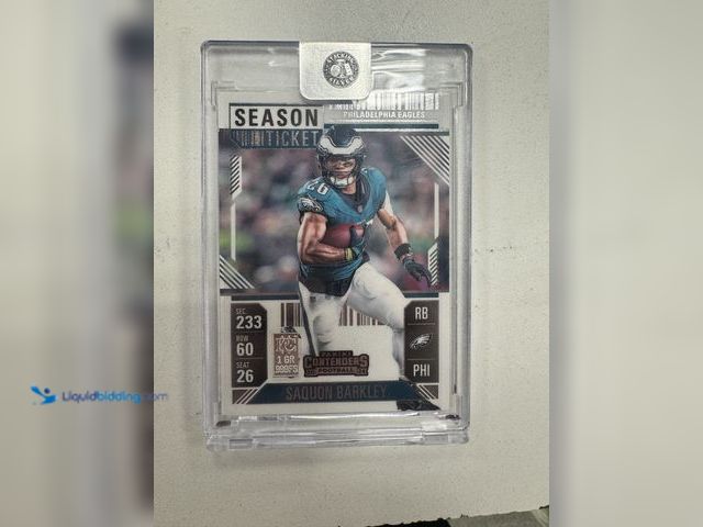 Lot 49-911541 - NFL Silver Bar Card Saquon Barkley - .999 Fine Silver