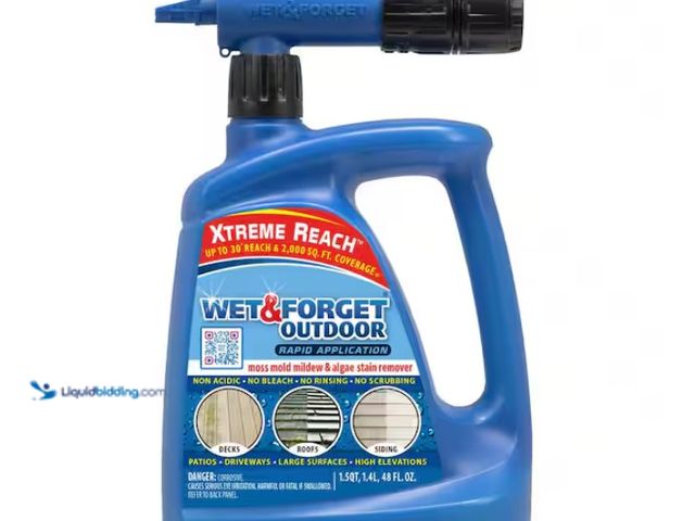 Lot 49-1567597 - Wet and Forget 48 oz. Outdoor Moss Mold Mildew and Algae Stain Remover with Rapid Application Hose E...
