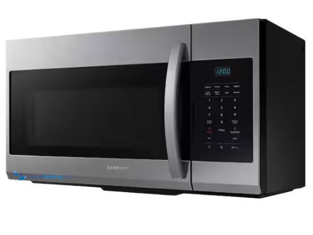 Lot 49-1577044 - Samsung 30 in. 1.7 cu. ft. 1000 W Fingerprint Resistant Stainless Steel Over-the-Range Microwave, Mo...