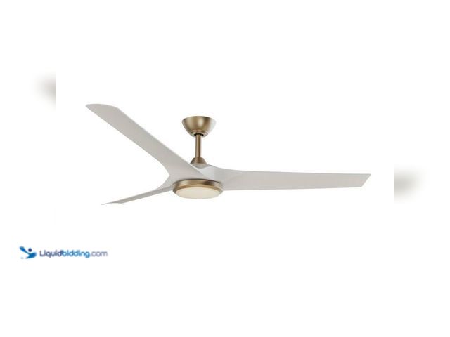 Lot 49-2024834 - Hampton Bay Sansra 60 in. Indoor/Outdoor Brass Standard Ceiling Fan with with CCT Integrated LED Mod...