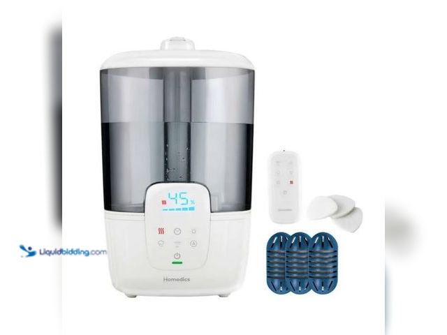 Lot 49-2001443 - HoMedics TotalComfort Ultrasonic Humidifier with UV-C Technology, Model # 876674524, Unused, Has att...