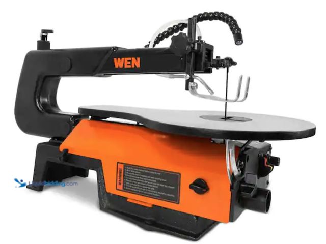 Lot 49-2001231 - WEN 16 in. Variable Speed Scroll Saw with Easy-Access Blade Changes and Work Light, Model # 3923, Sl...