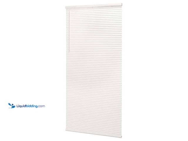Lot 49-5538614 - QTY 4 - StyleWell
Pre-Cut 64 in. W x 64 in. L Cordless Light Filtering White Vinyl Mini Blind with ...