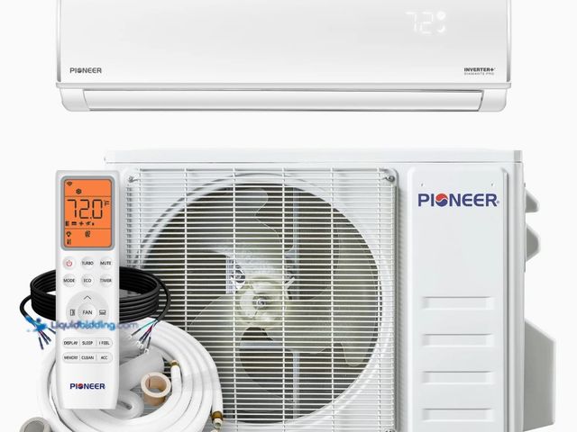 Lot 49-1622474 - Pioneer® Diamante Pro™ 9,000 BTU 19 SEER2 115V High-Wall Ductless Energy-Star Mini-Split Air Conditi...