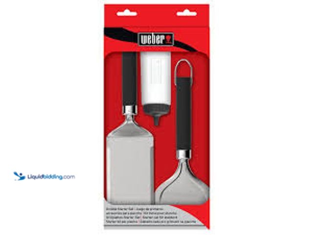 Lot 49-5476765 - Weber Griddle Starter Set. Model # 6777. Unused