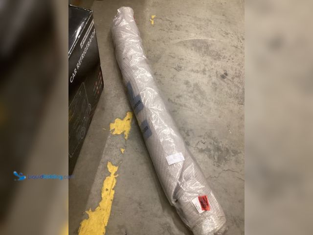 Lot 49-5483416 - Round Light Grey Woven Indoor Area Rug, Washable. Unused