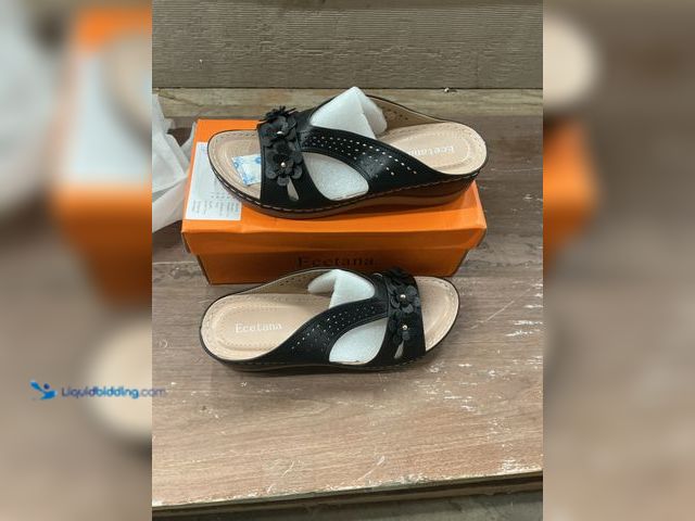 Lot 49-5463442 - Ecetana Sandals for Women Wedge Shoes Slides Sandals Platform Shoes. Item is unused