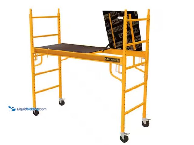 Lot 49-1555600 - MetalTech Safeclimb 6 ft. Baker Scaffold with Platform and Included Trap Door, 1250 lbs. Load Capaci...