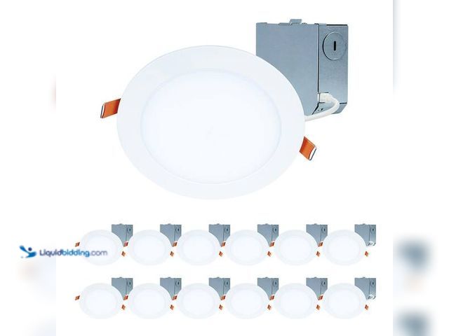 Lot 49-5452433 - HALO
HLBE 6 in. Ultra-Slim Downlight 3000K Fixed CCT New Construction/Remodel Integrated LED Recess...