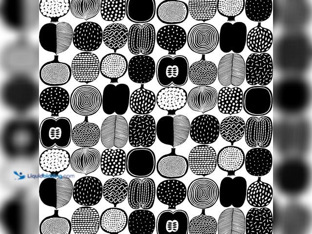 Lot 49-2003458 - Approx. (31) sq. ft. of Marimekko Black and White Kompotti Peel & Stick Wallpaper, MKS4501, Model # ...