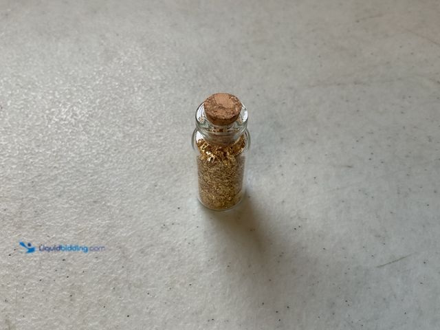 LiquidBidding - Lot 49-5451022 - RARE ONE INCH GLASS VILE OF PURE 24K ...
