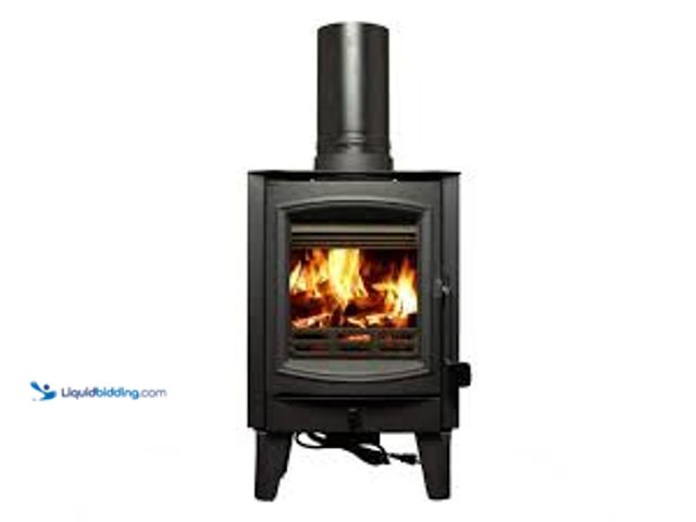 Lot 49-5461428 - US Stove US Stove 750 sq. ft. Tiny Wood Stove, 75% EFF. Model # TH-100. Used