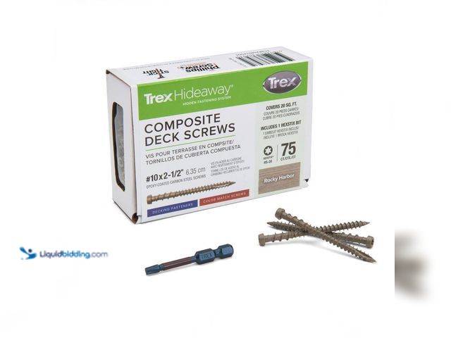 Lot 49-5413955 - Trex
2-1/2 in. Torx Flat Undercut #10 Rocky Harbor Color-Match Composite Deck Screws 75 Count/Box 2...