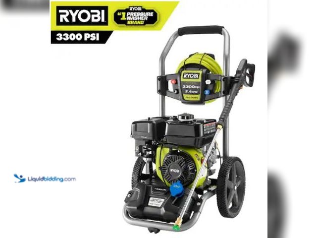 Lot 49-3631288 - RYOBI 3300 PSI 2.4 GPM Cold Water Gas Pressure Washer with 212cc Engine Model: RY80589 Slightly Used...