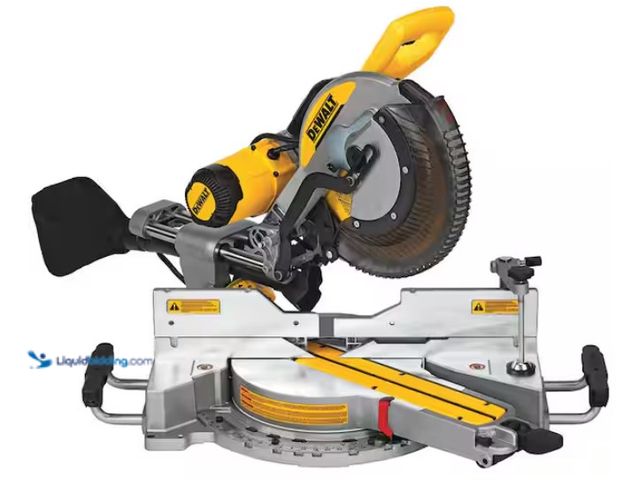 Lot 49-1550544 - DEWALT 15 Amp Corded 12 in. Double Bevel Sliding Compound Miter Saw, Blade Wrench and Material Clamp...