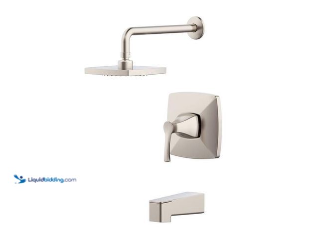 Lot 49-2024472 - Glacier Bay Calandine Single-Handle 1-Spray Tub and Shower Faucet in Brushed Nickel (Valve Included)...