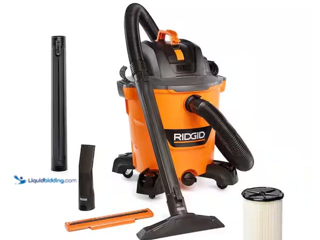 Lot 49-5545358 - RIDGID
12 Gal. 5.0 Peak HP NXT Shop Vacuum Wet Dry Vac with General Debris Filter, Locking Hose and...