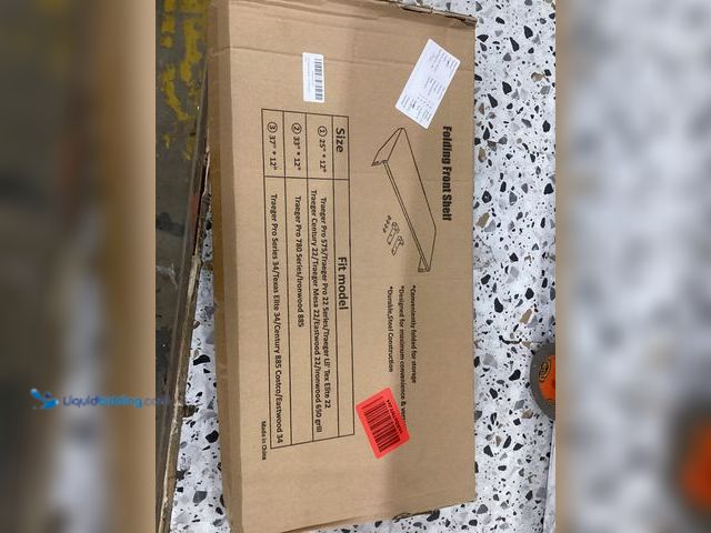 Lot 49-5486642 - Folding Front Storage Shelf (Black) Item is unused with scuffs