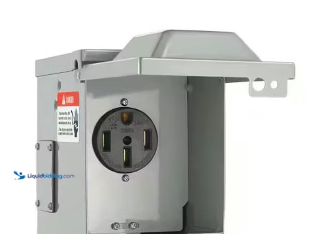 Lot 49-1535984 - VEVOR
RV Power Outlet Box Indoor/Outdoor 50 Amp 125-Volt/250-Volt , Model # DGNRV50A1450RJD0NV0, Sl...