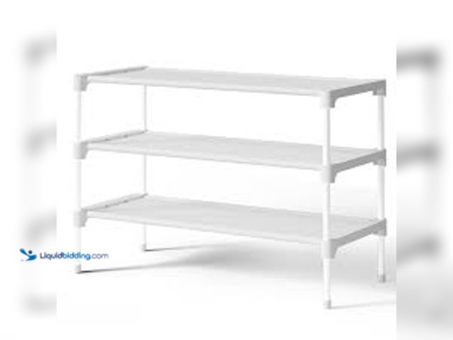 Lot 49-5553053 - Kitsure 3-Tier Shoe Rack, Shoe Organizer for Closet, Entryway, Garage or Hallway, 11.5" x 27.2" x 18...