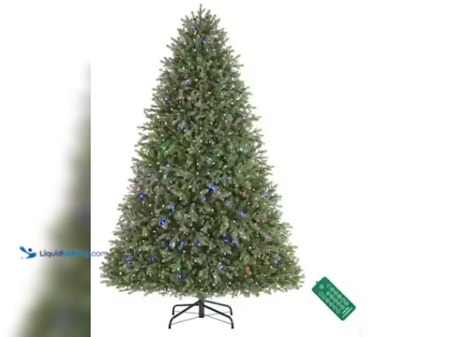 Lot 49-1539985 - Home Decorators Collection 7.5 ft Ashton Balsam Fir LED Pre-lit tree T32. Color Changing. Unused  Re...