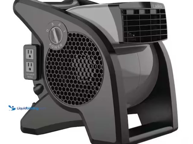 Lot 49-3470834 - Lasko Pivoting 11.2 in. 3 Speed High Velocity Blower Fan for Home, Job Site in Gray, 375 CFM, 2 120V...