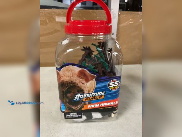 Lot 49-1505615 - COLLECTIBLE NEW ADVENTURE FORCE FARM ANIMALS JUMBO BUCKET 55 PIECES #COINS 1211