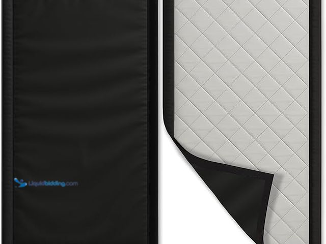 Lot 49-3528078 - Soundproof Blanket 70" x 40" – Heavy-Duty Sound Dampening Curtain with Grommets, Wall Hooks – Waterp...