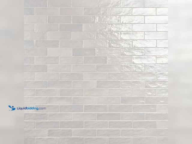 Lot 49-5447818 - Approx 20 Sq Ft. Ivy Hill Tile Amagansett Gin White 3 in. x 8 in. Mixed Finish Ceramic Subway Wall T...