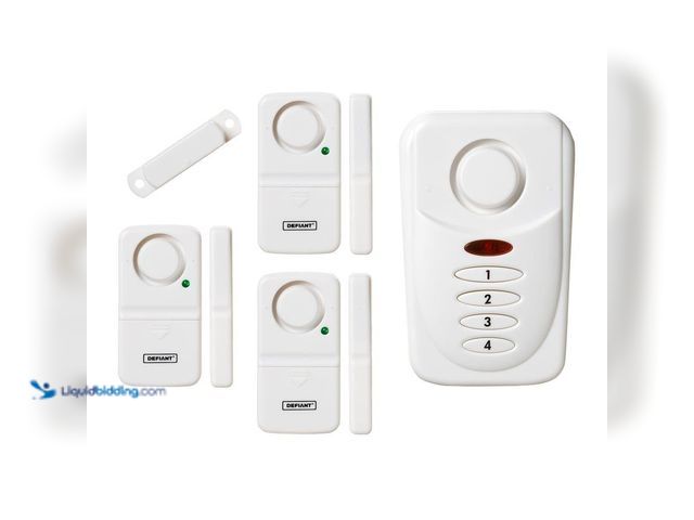 Lot 49-5416212 - Defiant Wireless Home Security Door/Window Alarm Kit. [Model # THD-WK-2] New