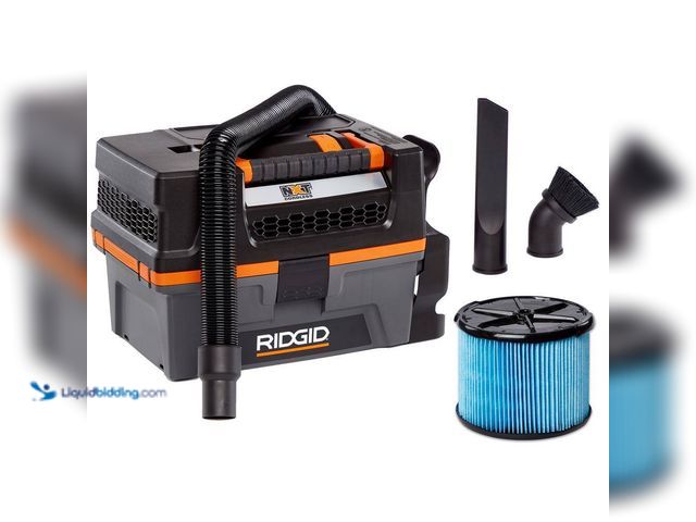 Lot 49-5405712 - RIDGID
3 Gallon 18-Volt Cordless Handheld NXT Shop Vacuum Wet Dry Vac (Tool Only) with Filter, Expa...